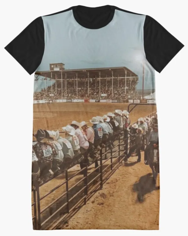 Cowgirl Kim The Cowboys Tee Dress - Medium Only