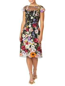 Dahlia Floral A-Line Dress