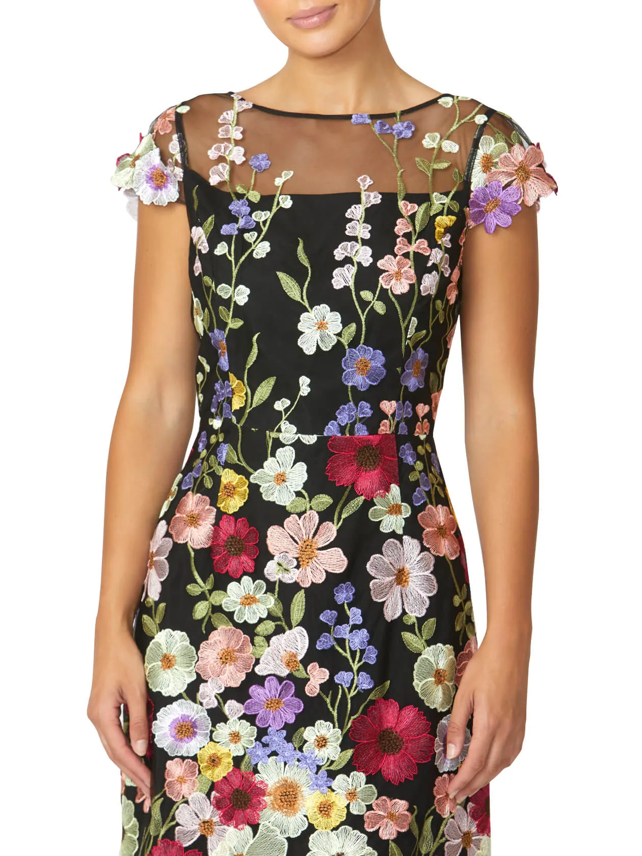 Dahlia Floral A-Line Dress