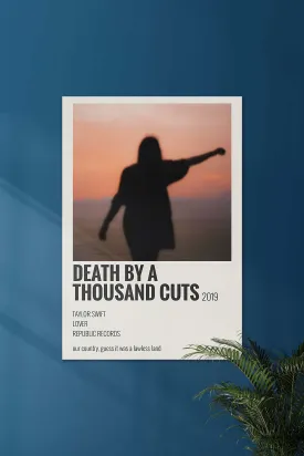 Death by a Thousand Cuts x Taylor Swift | Music Card | Music Artist Poster