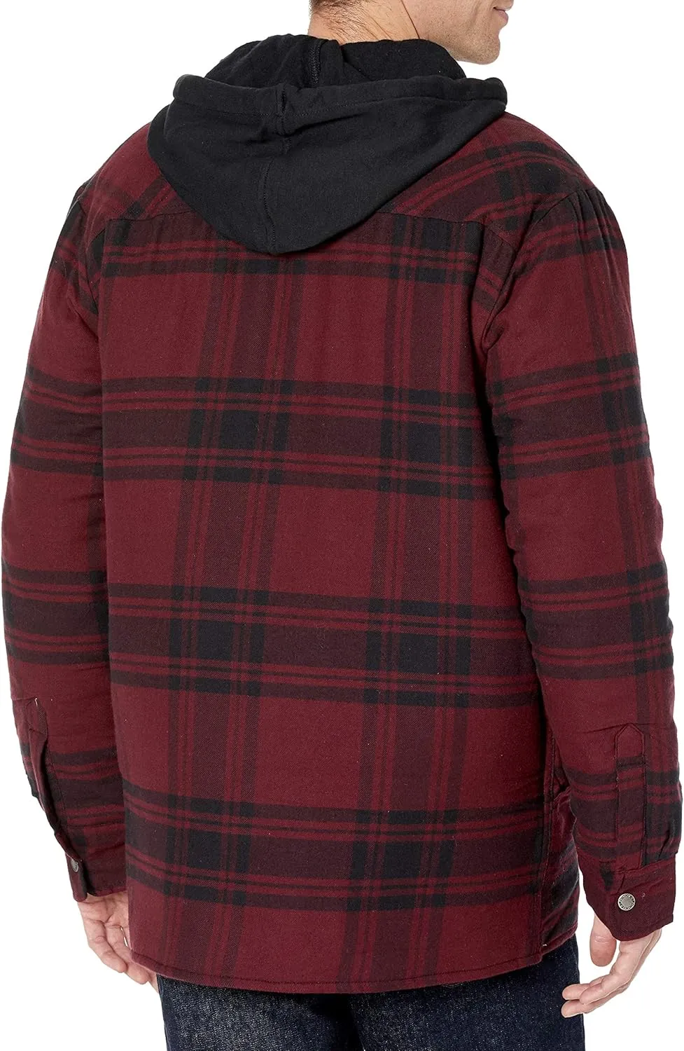 Dickies Men's Relaxed Fit Icon Hooded Quilted Shirt Jacket