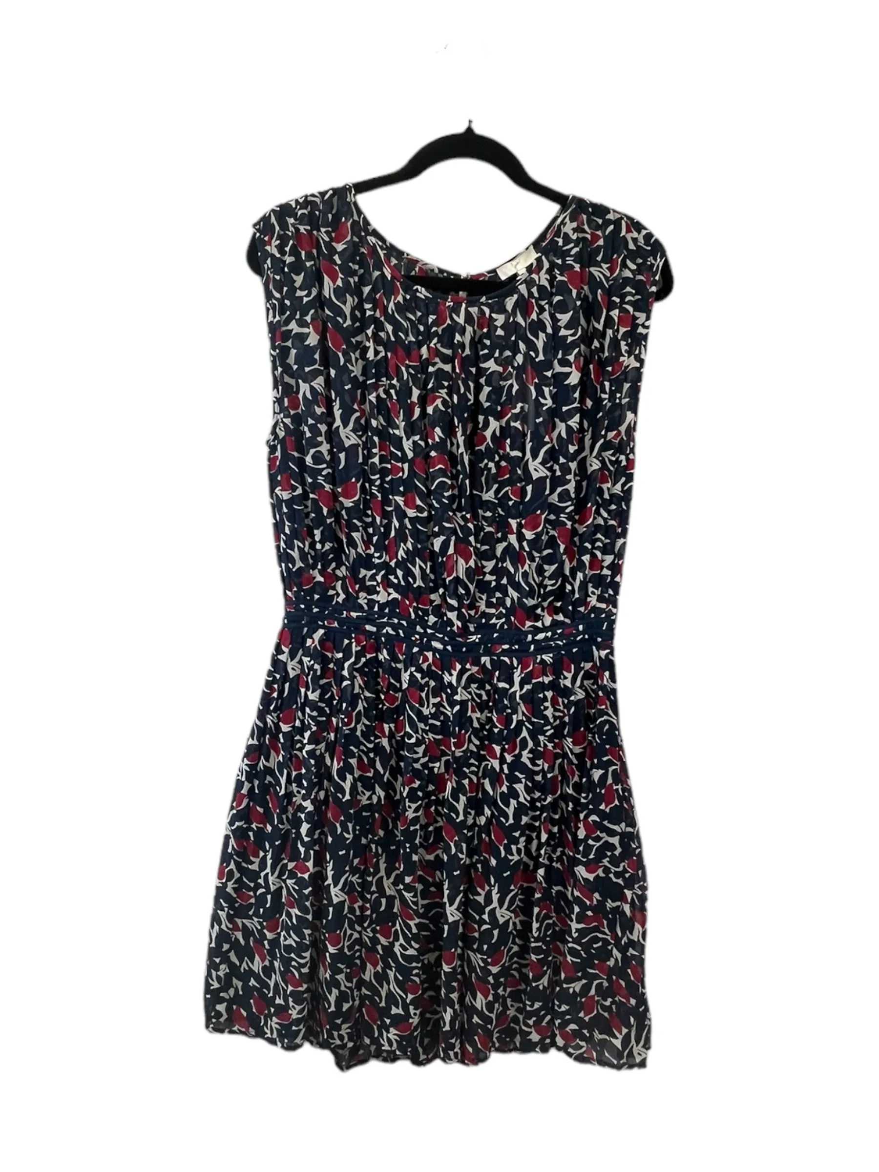 Dress Casual Midi By Joie In Blue Red & White, Size: M
