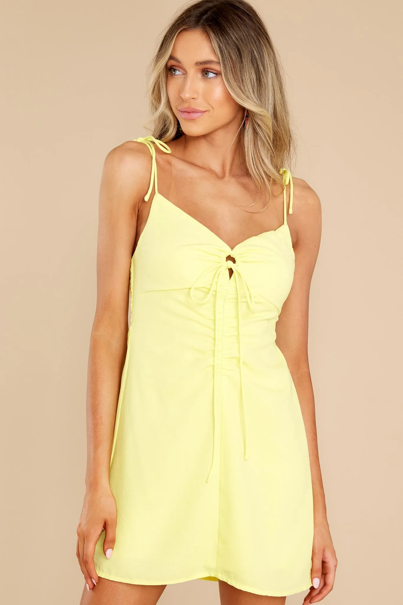 Electric Feeling Neon Yellow Dress