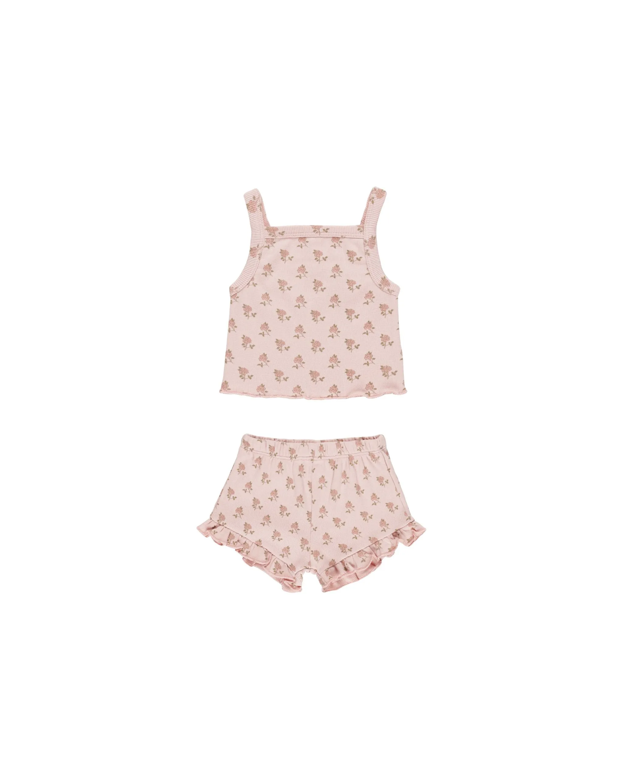 Evie Tank   Shortie Set || Rose