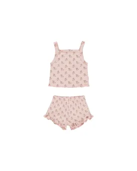 Evie Tank   Shortie Set || Rose