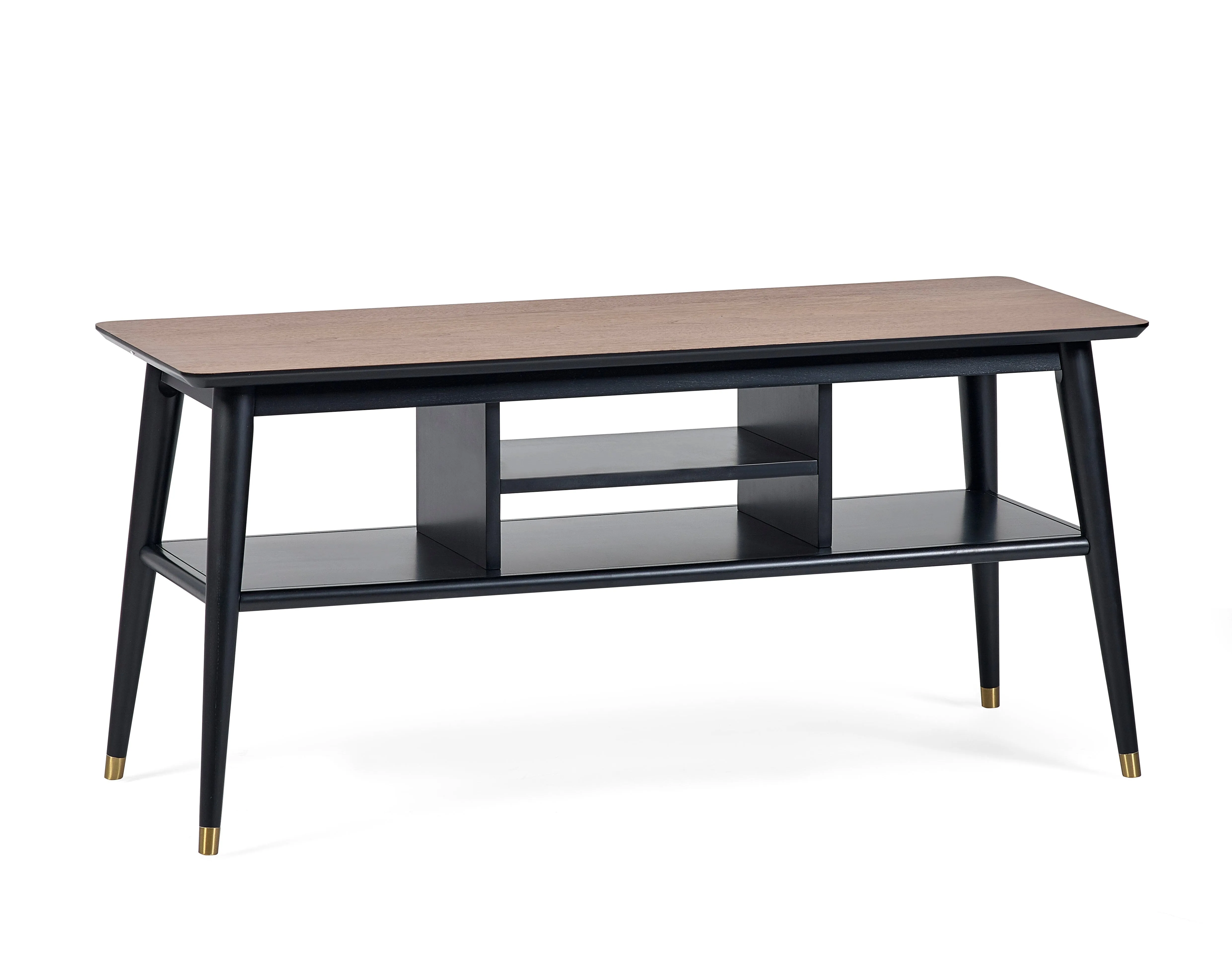 FINDLAY MEDIA UNIT - WALNUT & BLACK