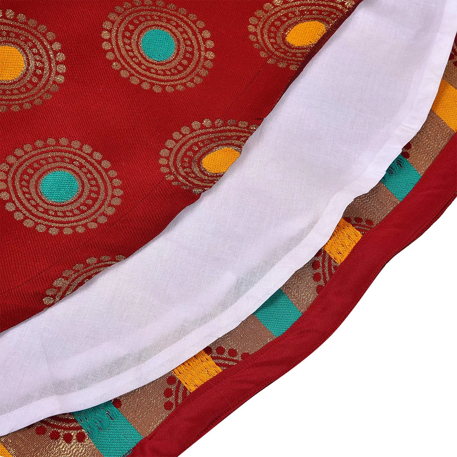 Girls Embellished A-Line Maxi Ethnic Dress