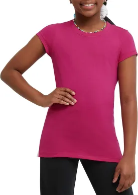 Hanes Girls' Jersey Cotton Tee (Pack Of 2)