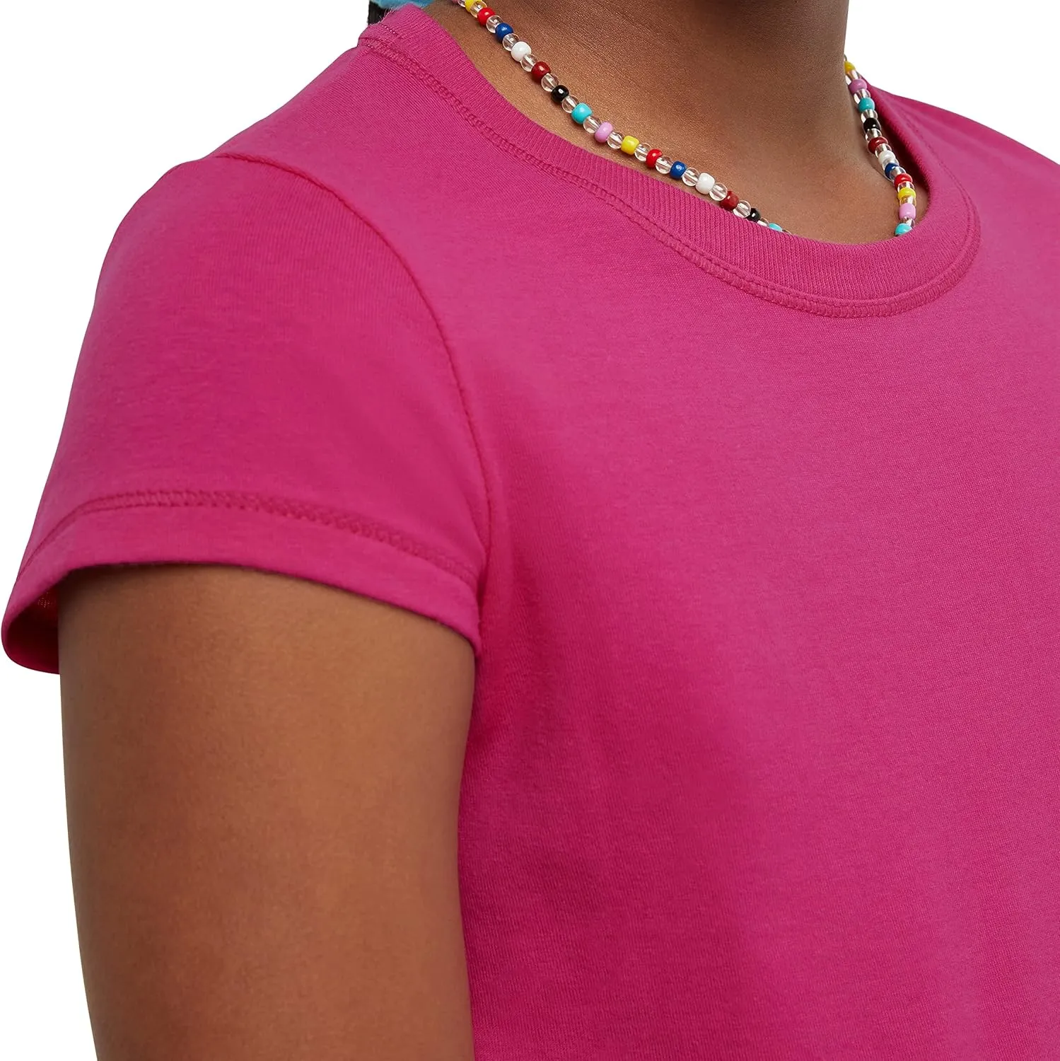 Hanes Girls' Jersey Cotton Tee (Pack Of 2)