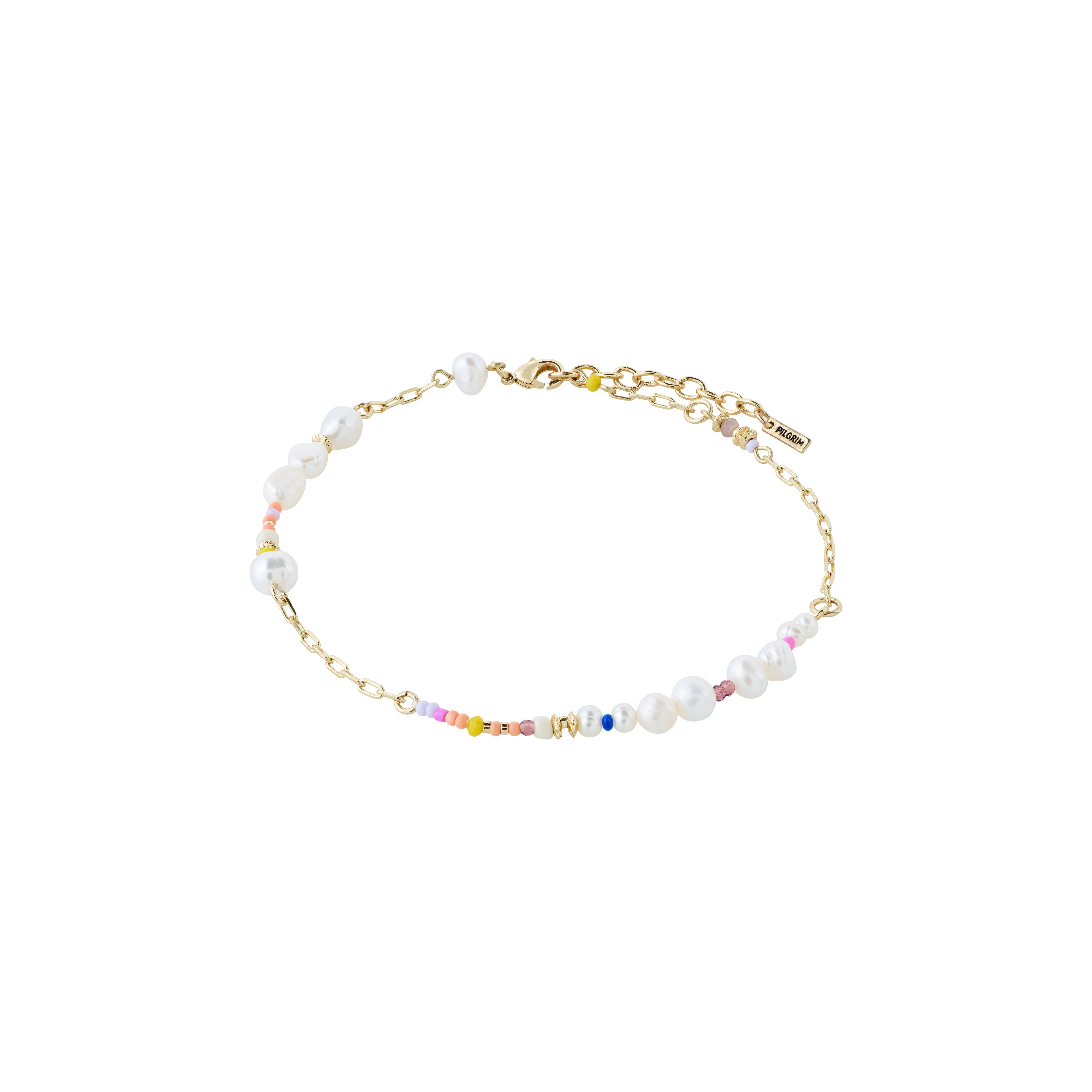ILSA freshwater pearl ankle chain gold-plated