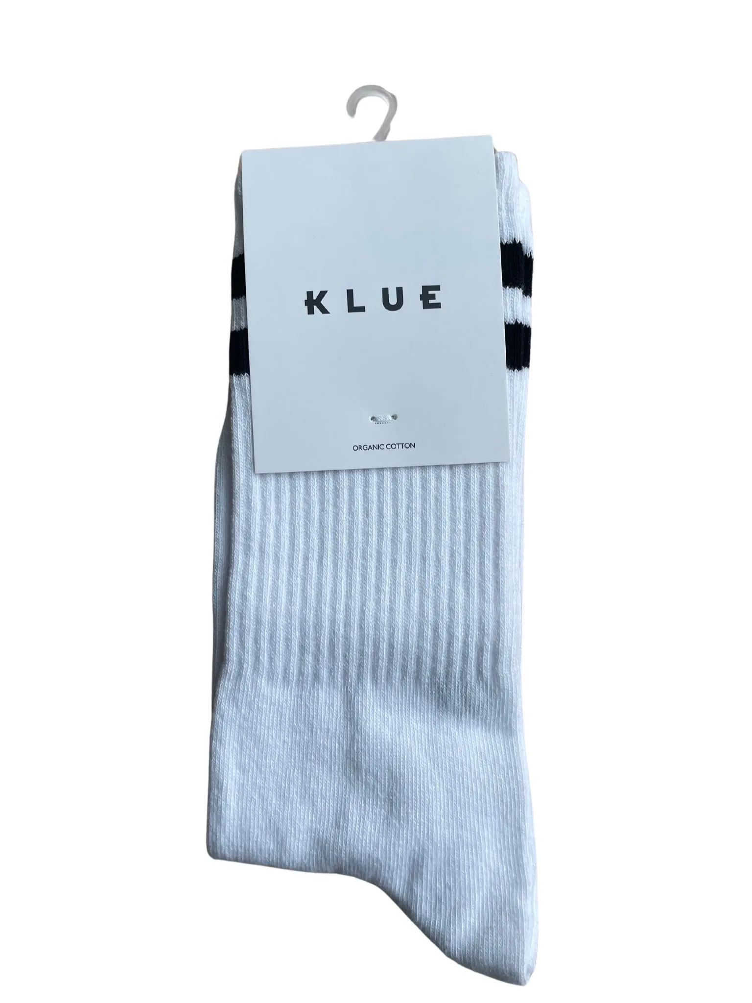 KLUE Organic cotton tennis socks white unisex