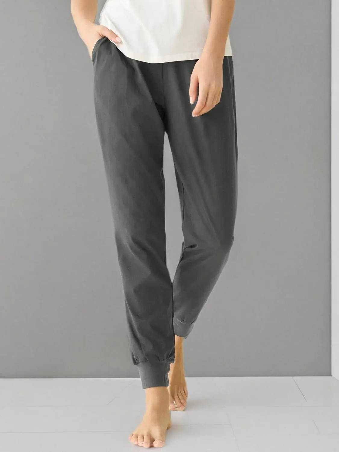 Latuza Women's Cotton Pajama Joggers Knit Lounge Pants