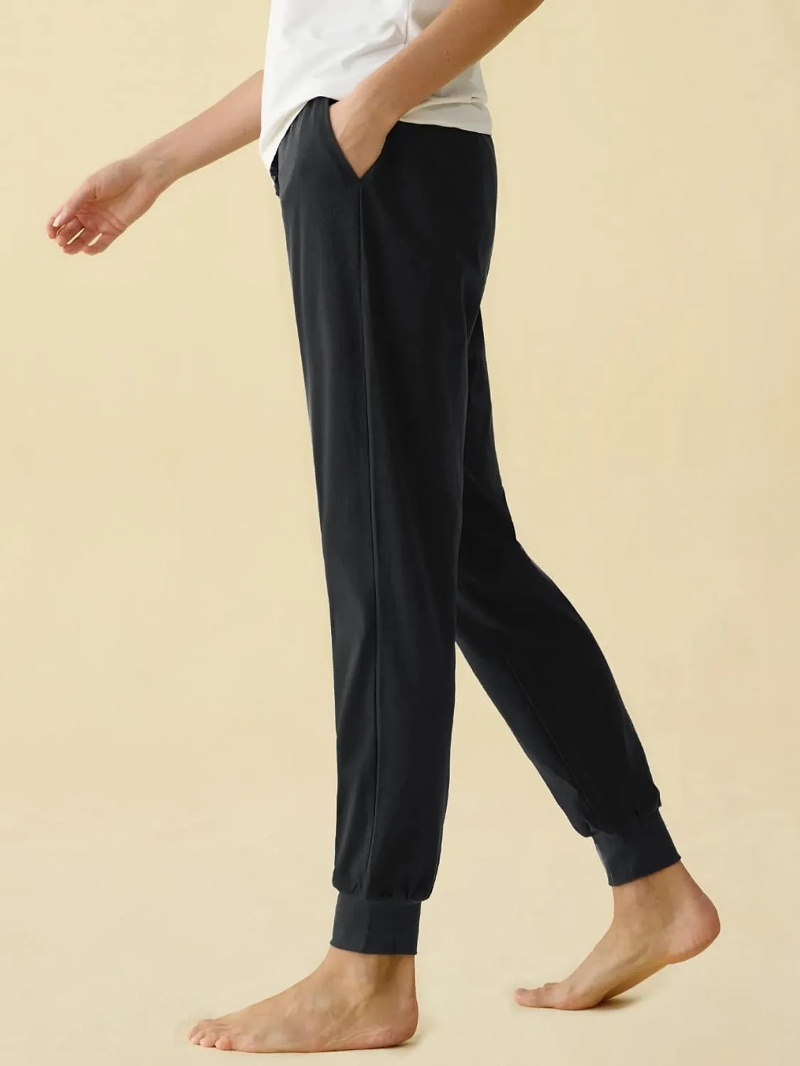 Latuza Women's Cotton Pajama Joggers Knit Lounge Pants