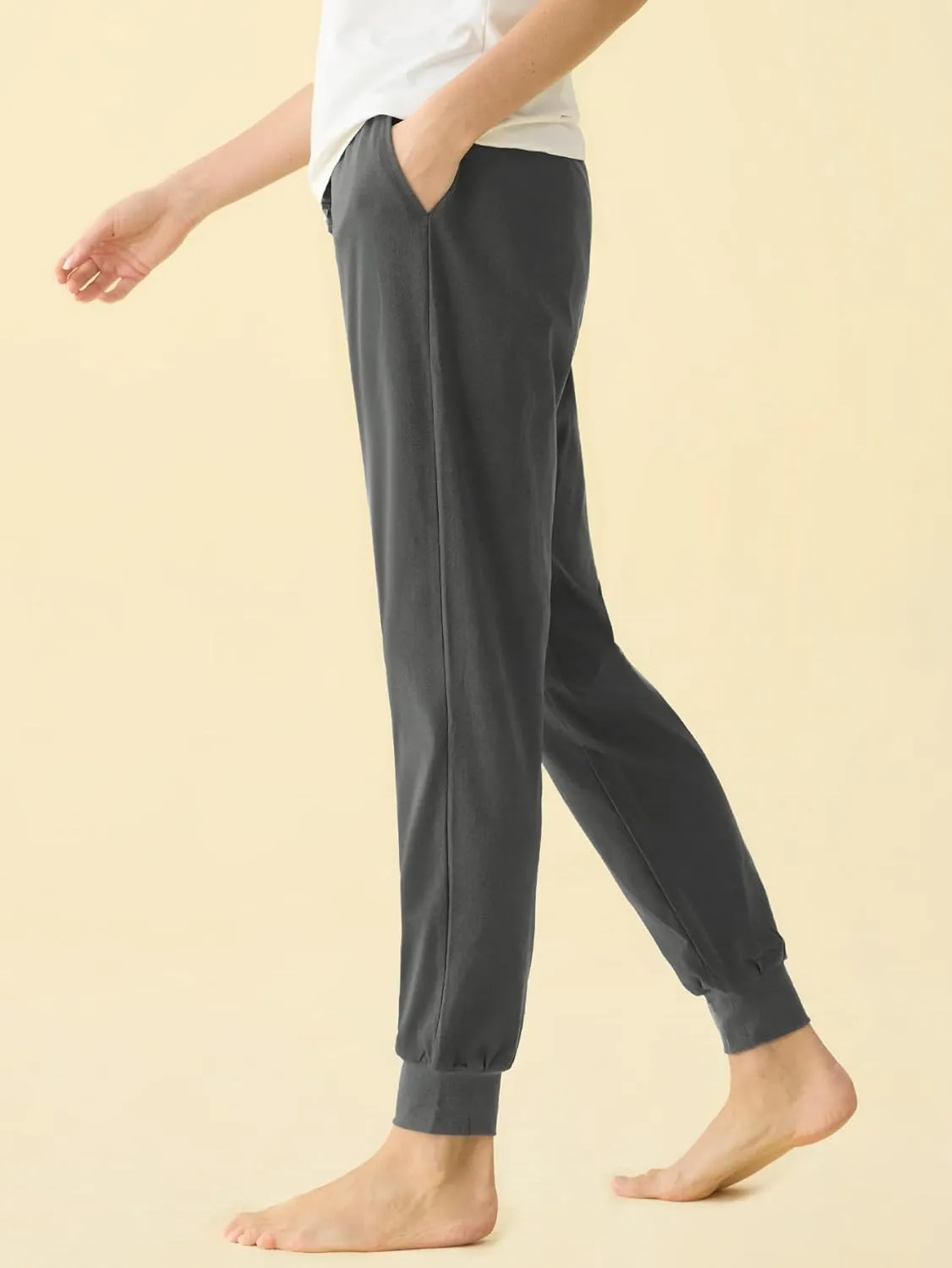 Latuza Women's Cotton Pajama Joggers Knit Lounge Pants