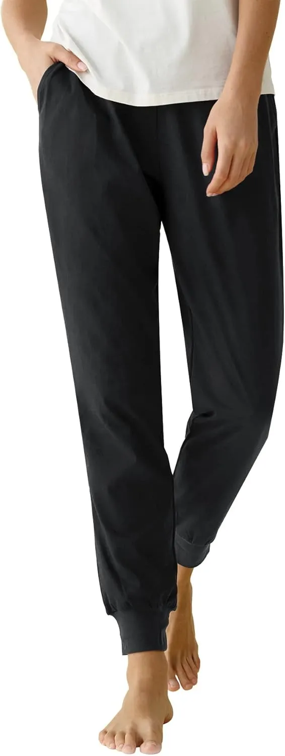 Latuza Women's Cotton Pajama Joggers Knit Lounge Pants