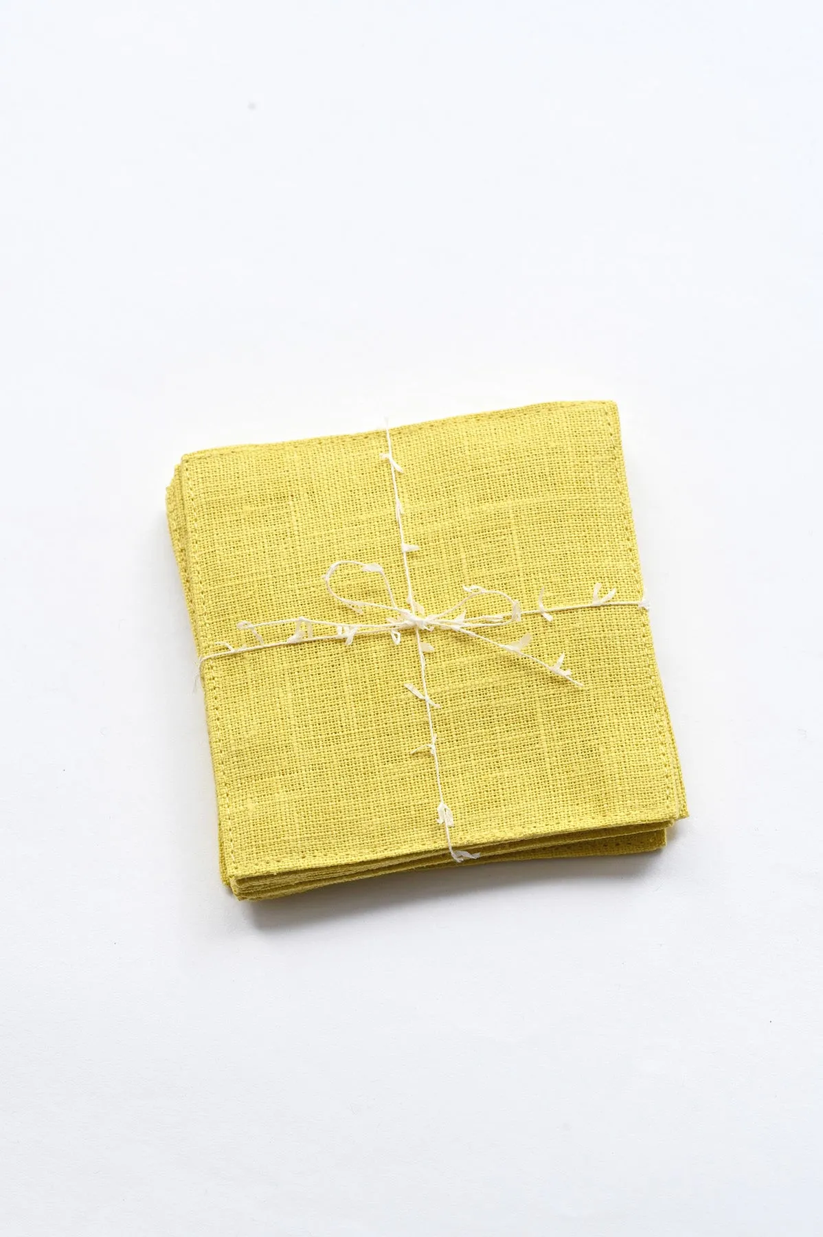 Linen Coasters - Citron