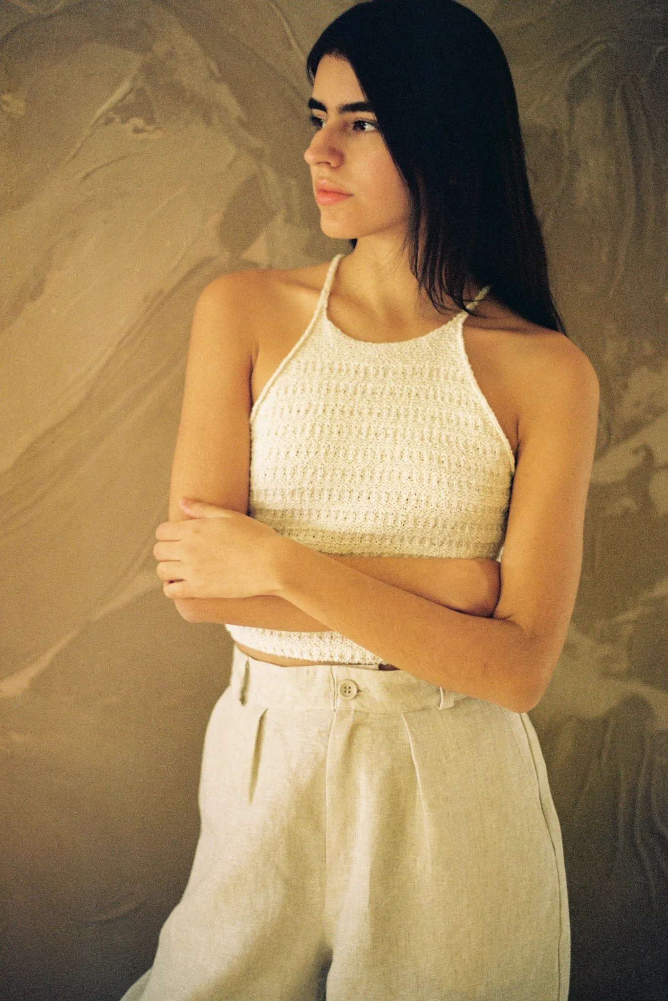 Linen Trouser, Laundered Linen, Oatmeal