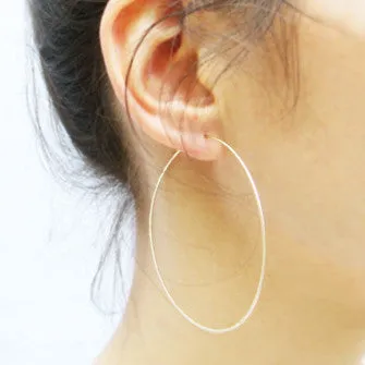 <!--ER612-->large round dainty hoop earrings