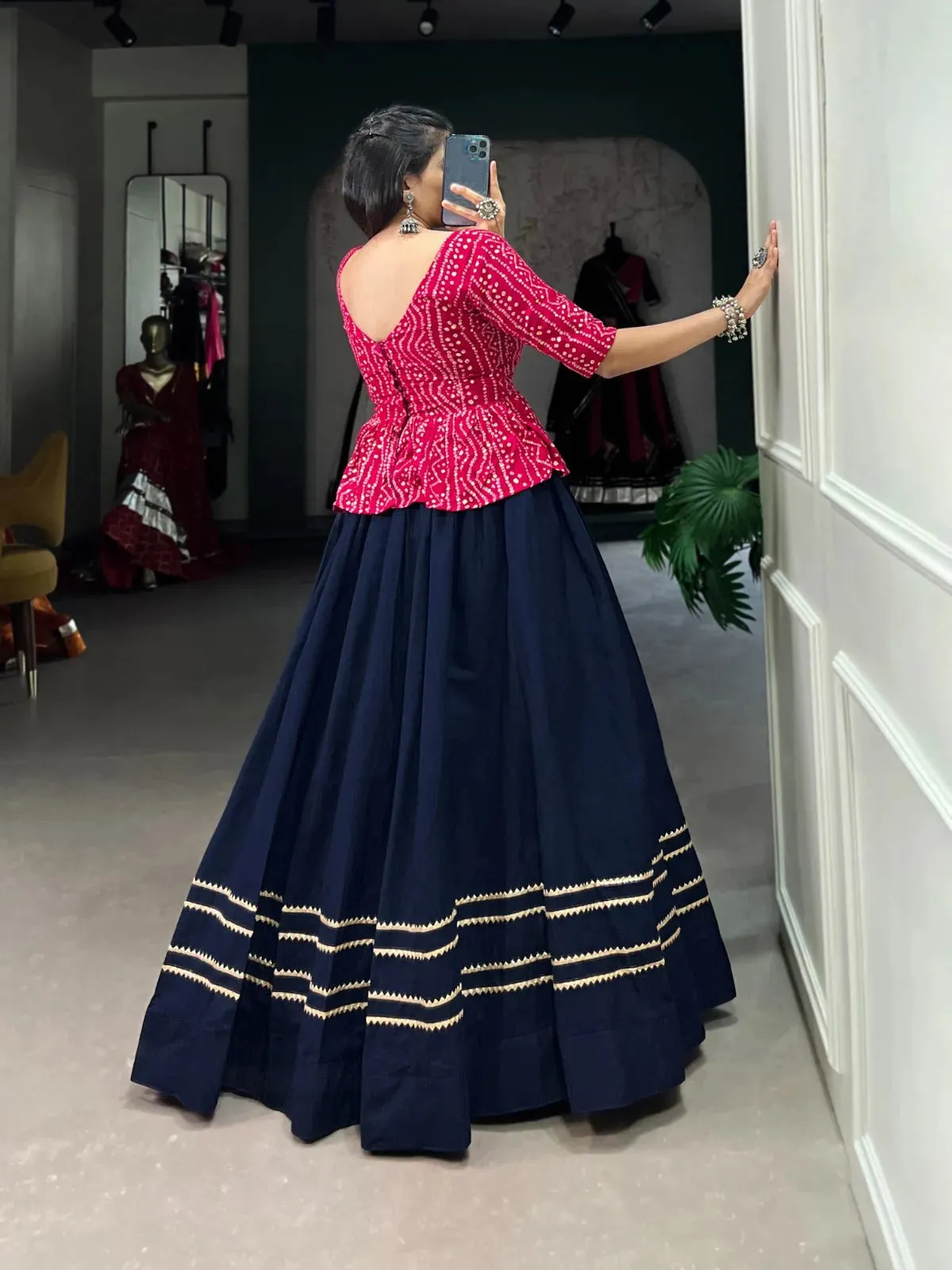 Make Your Navratri Look Flawless with Cotton Lehenga Choli