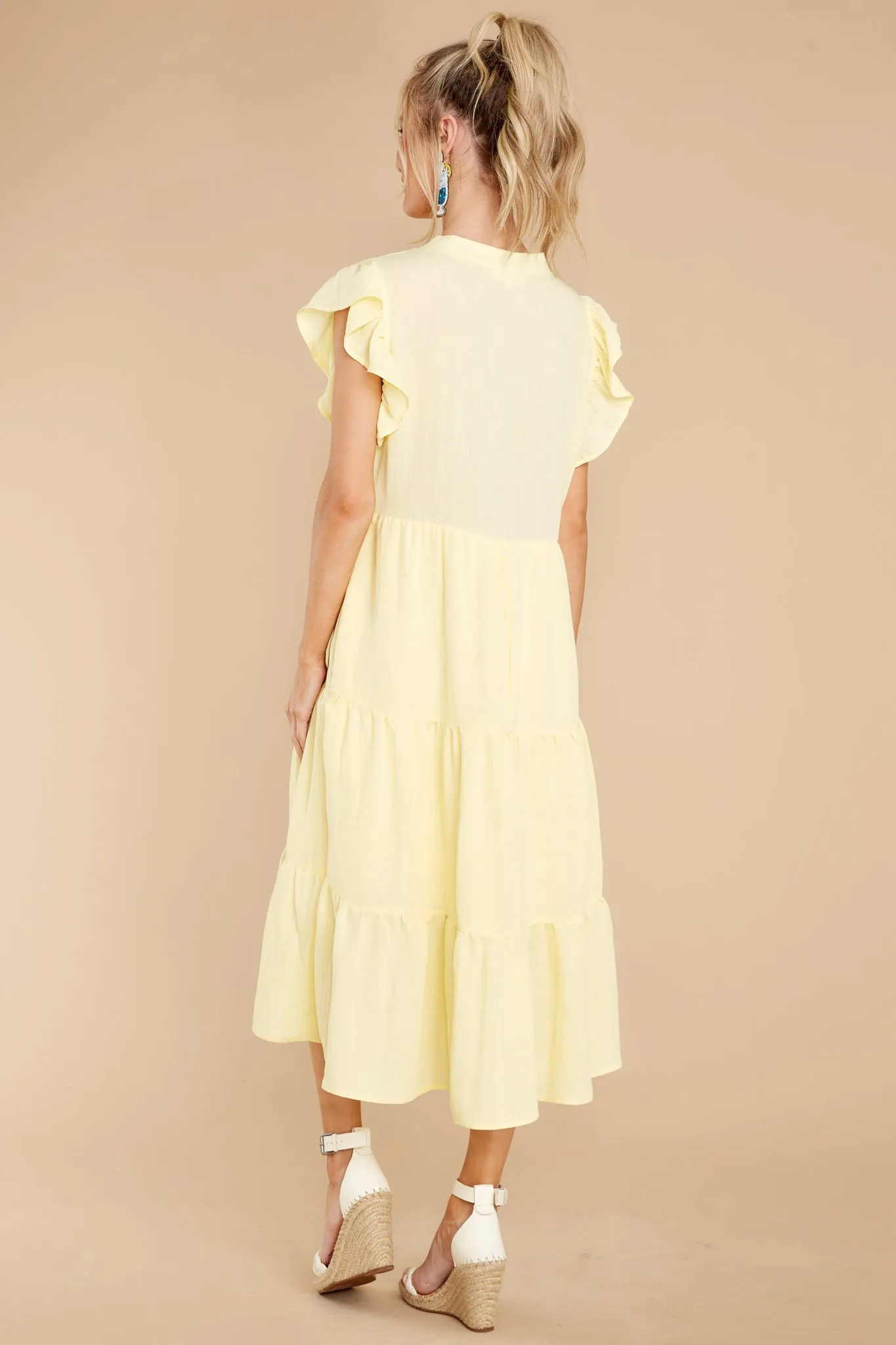 Meaningful Ways Yellow Midi Dress