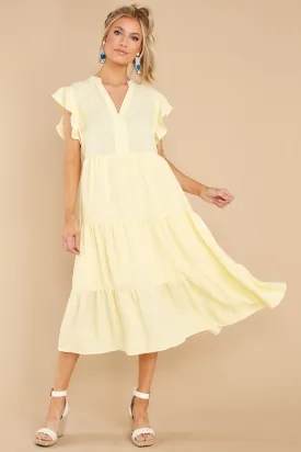 Meaningful Ways Yellow Midi Dress