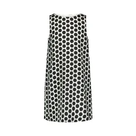Milly Minis Big Girls Dot Print Black White Shift Dress