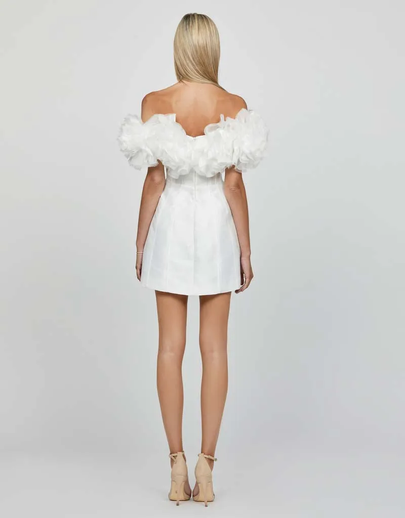 NIKKITA RUFFLE OFF SHOULDER MINI BL65D17S