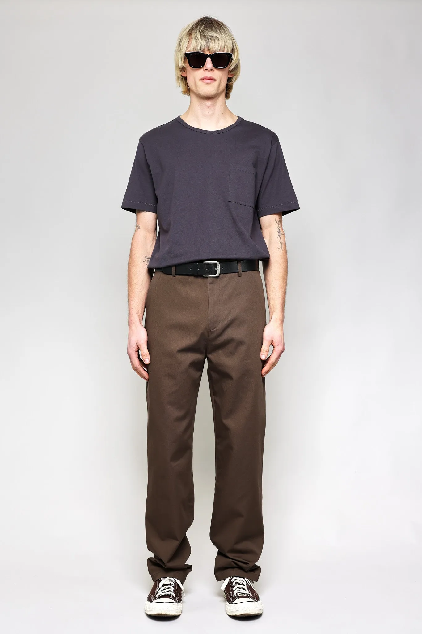 NS2168-4 Base Jersey Pocket Crew in Blue