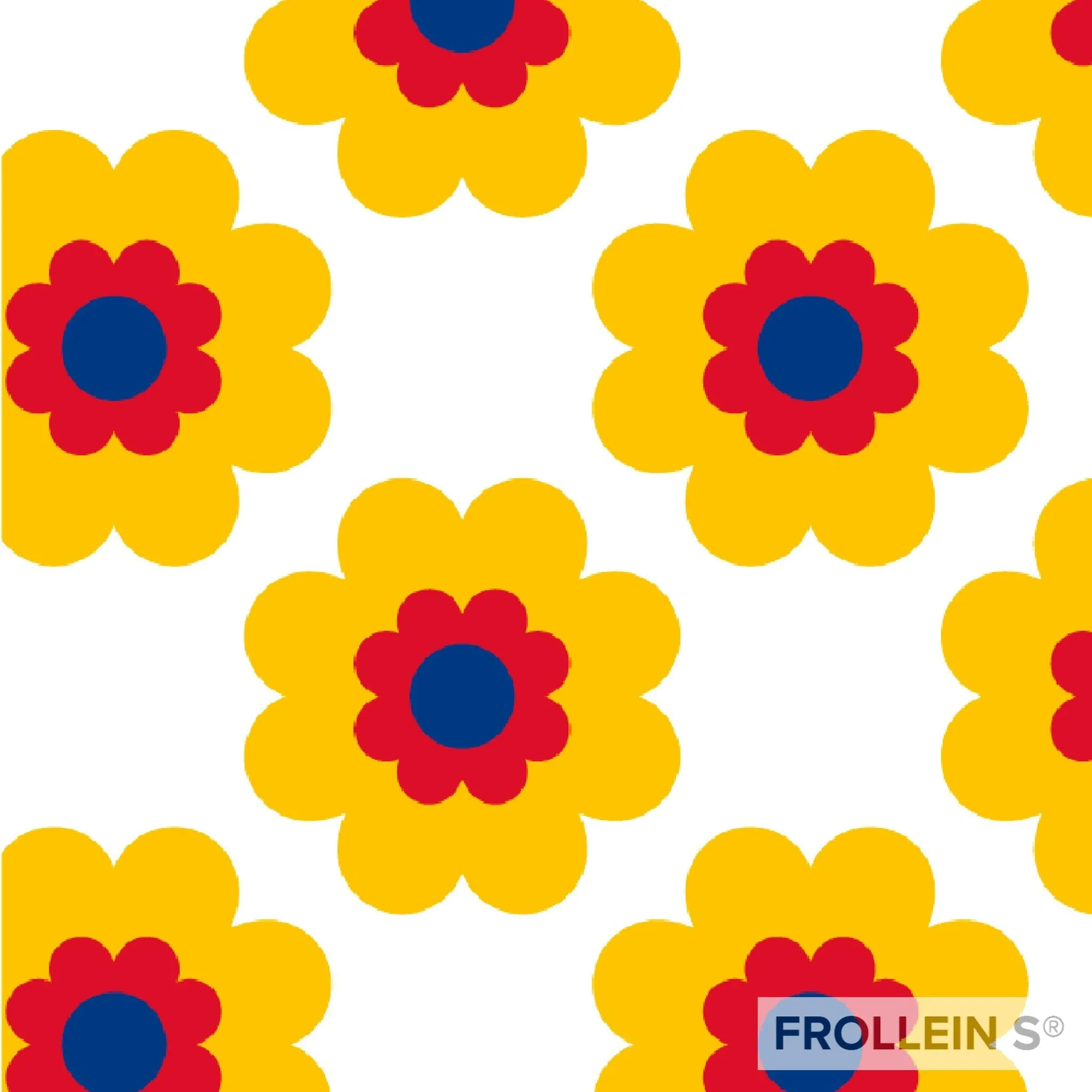 Organic Cotton Jersey - Fancy Bloom - Yellow