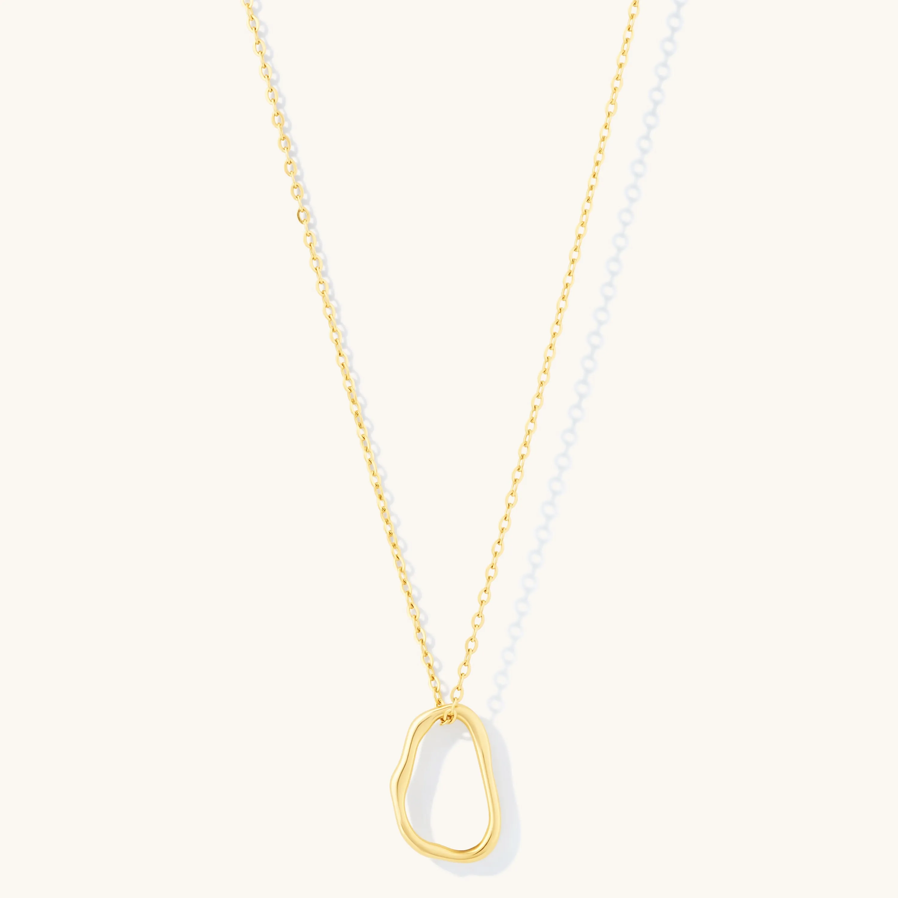 Outlined Pendant Necklace