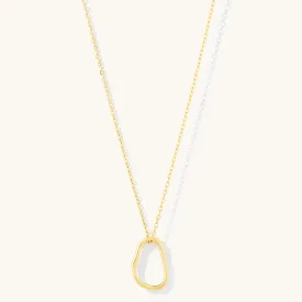 Outlined Pendant Necklace