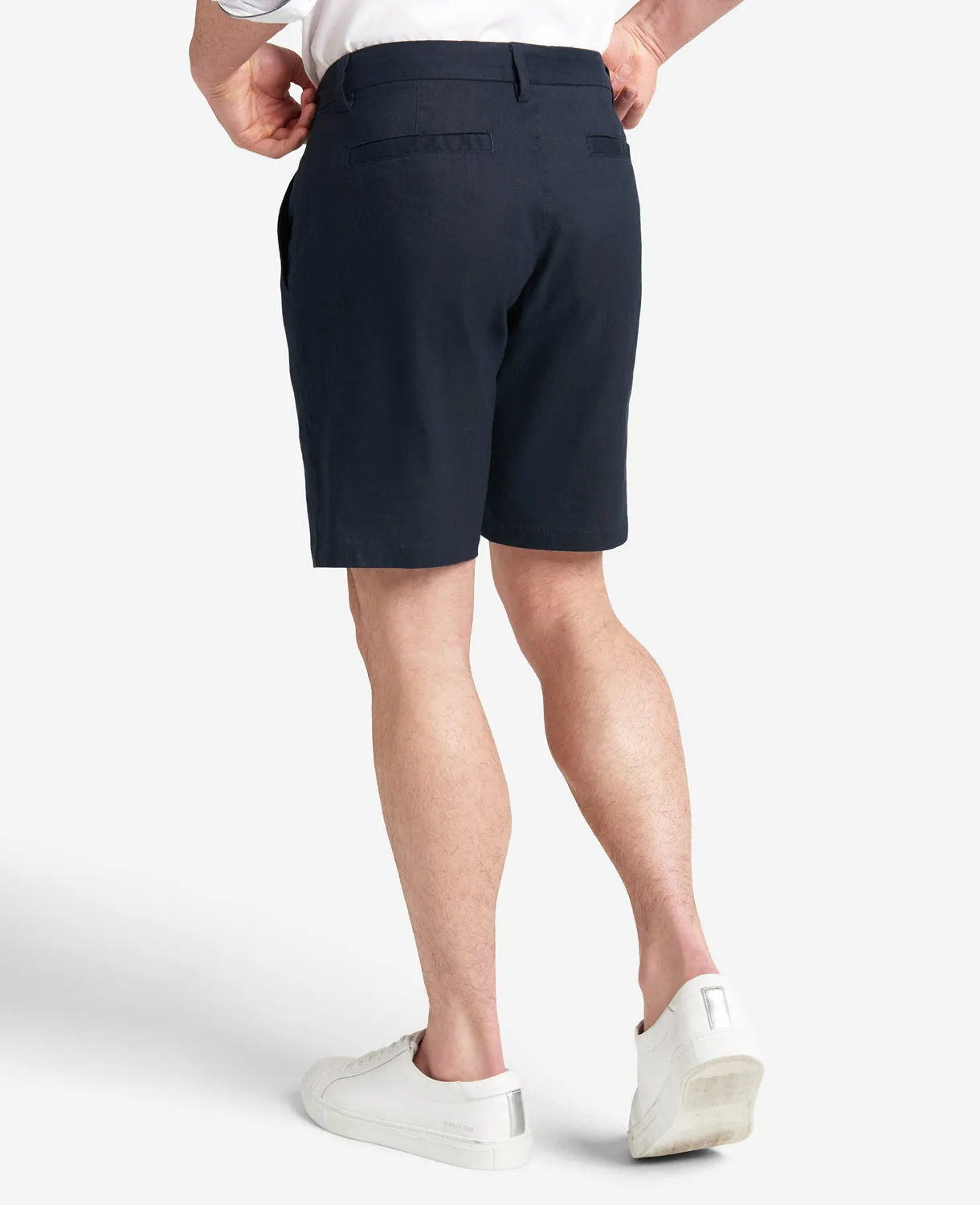 Performance Pleated Linen Short