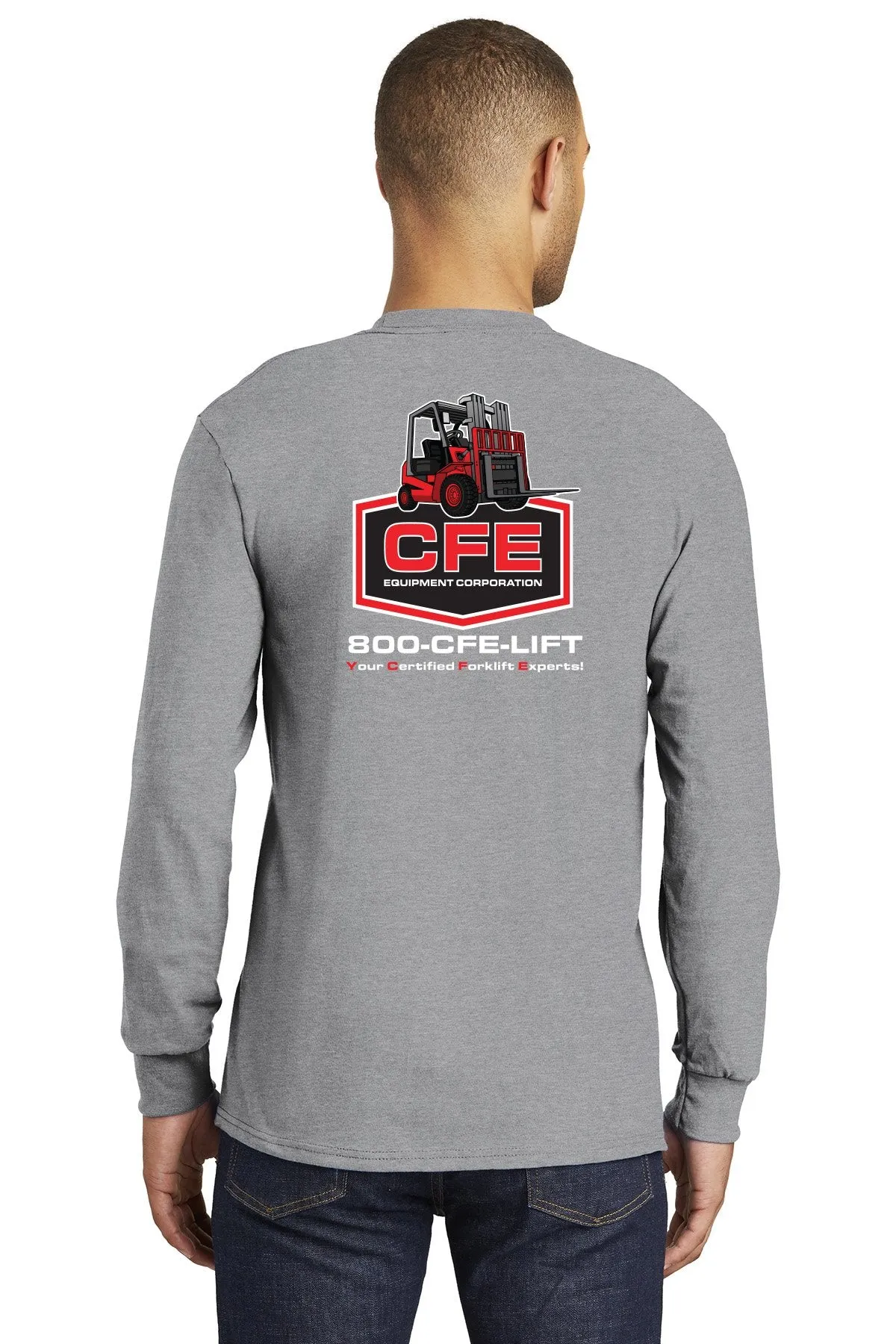 Port & Company® Long Sleeve Essential Pocket Tee
