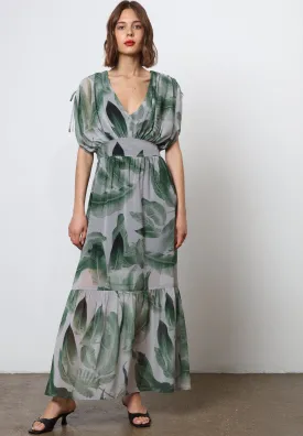RADIANT MAXI DRESS BOTANIC GREEN