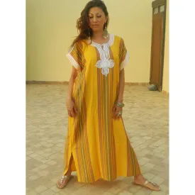 Resort Caftan Bedoin Style- Yellow