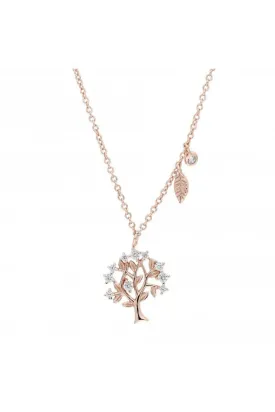 Rose Gold Vermeil CZ Tree Of Life Pendant