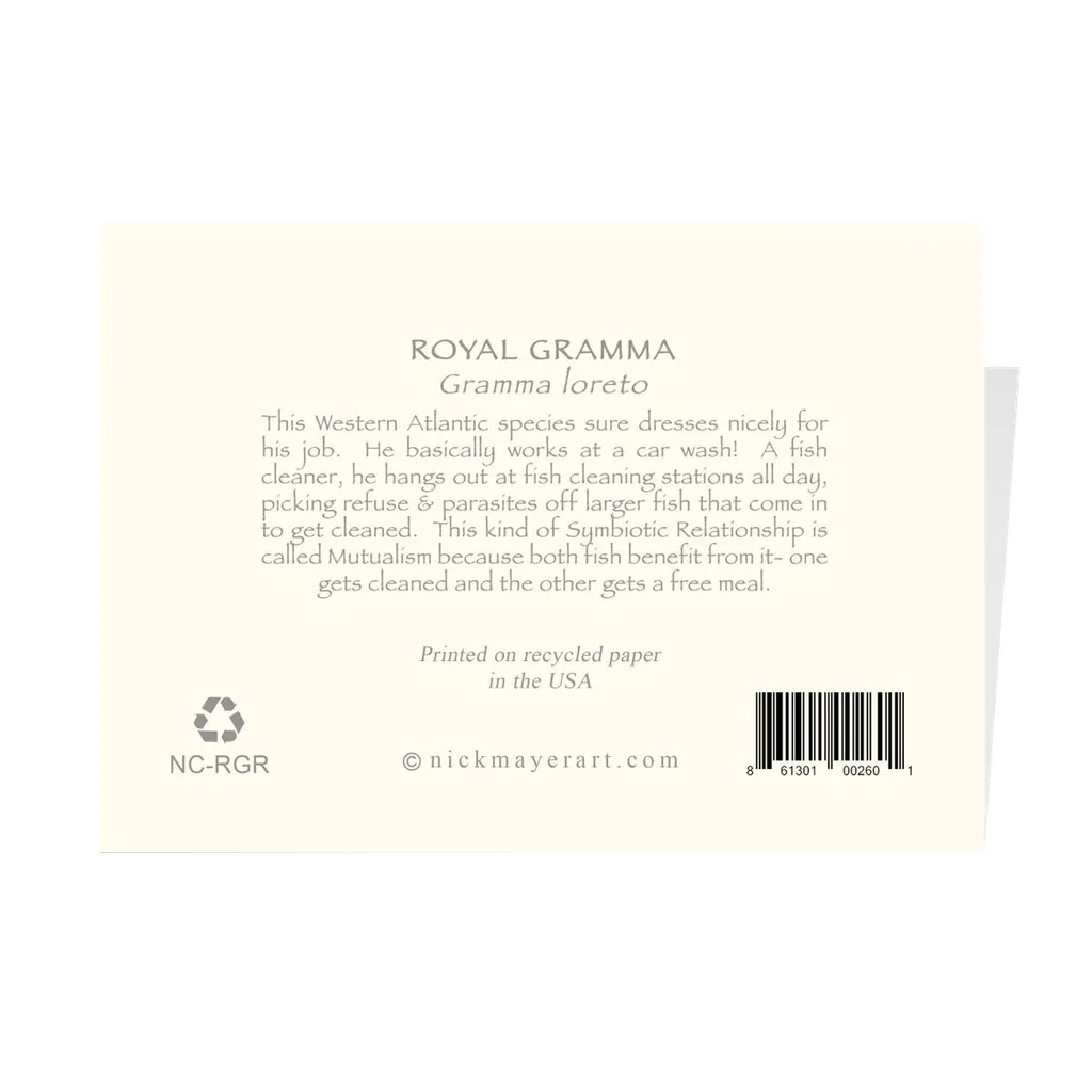 Royal Gramma Notecards