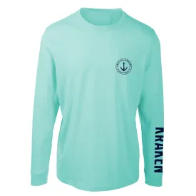 Seattle Kraken Ice Blue Oscar Circle Anchor Long Sleeve Tee