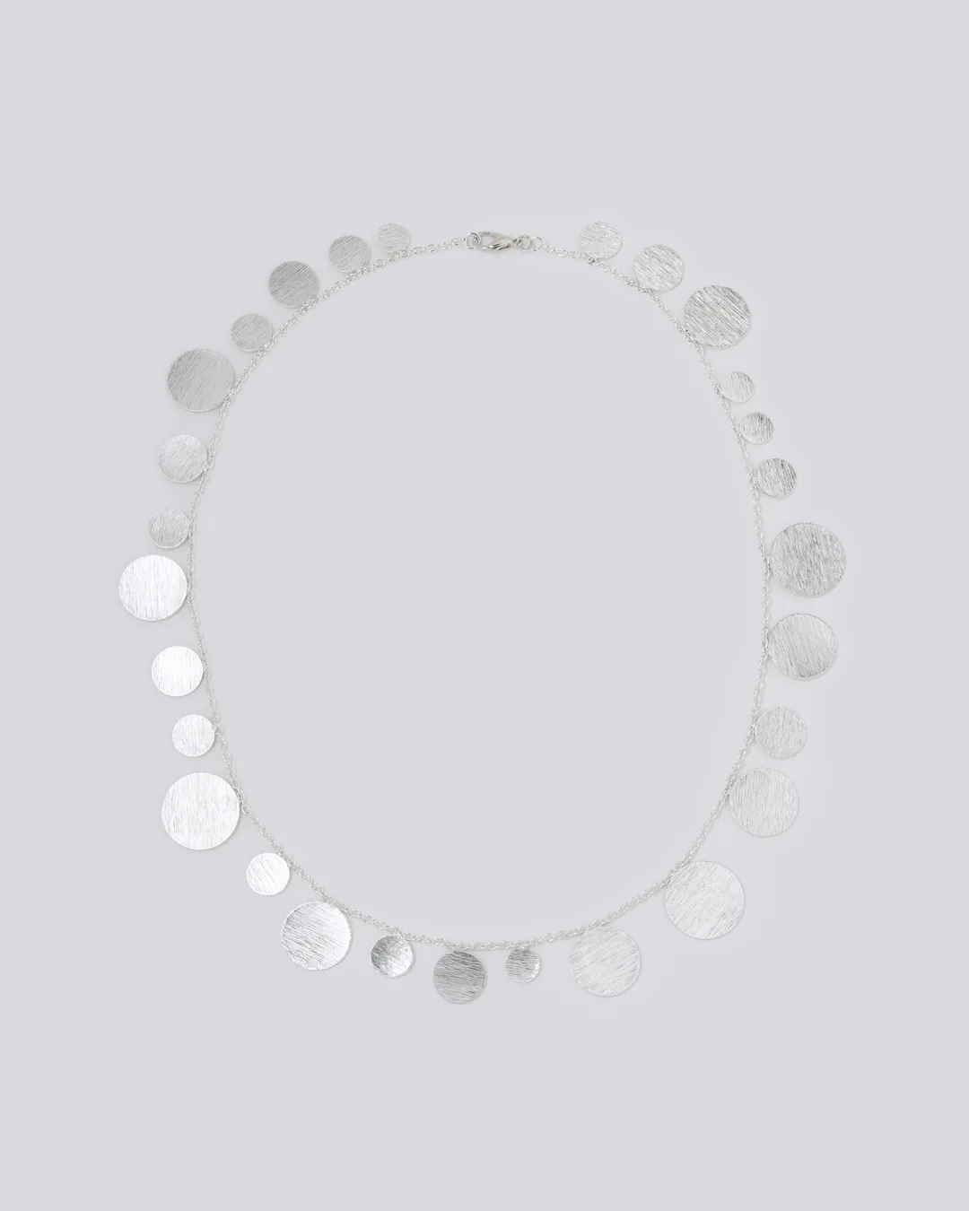 Silver Coin Necklace-Choker