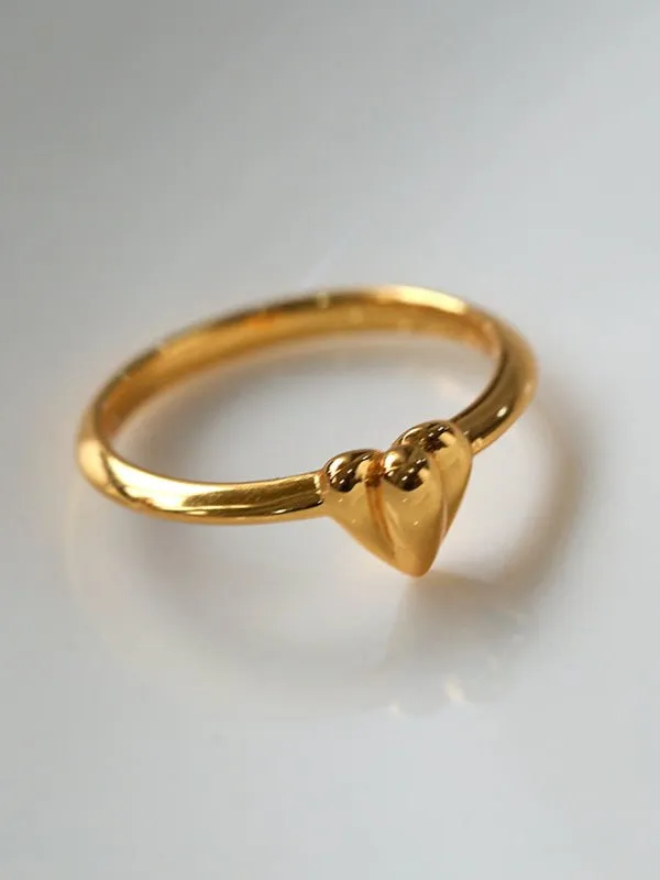 Single Love Heart Ring