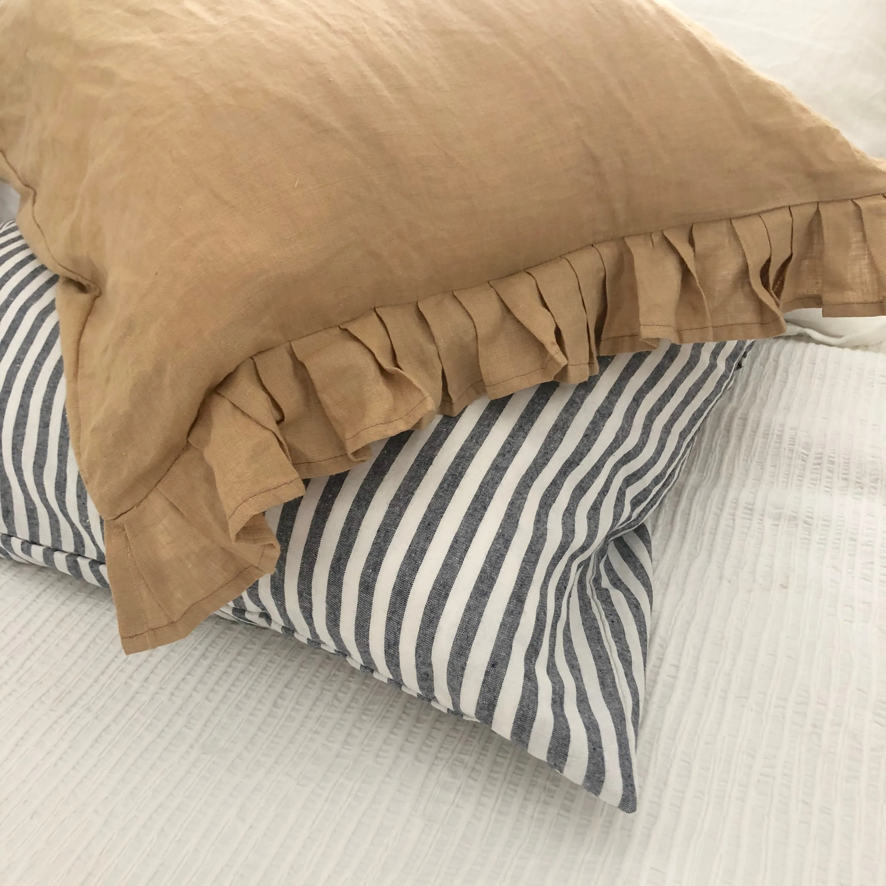 Standard 100% Linen Pillow Case Set