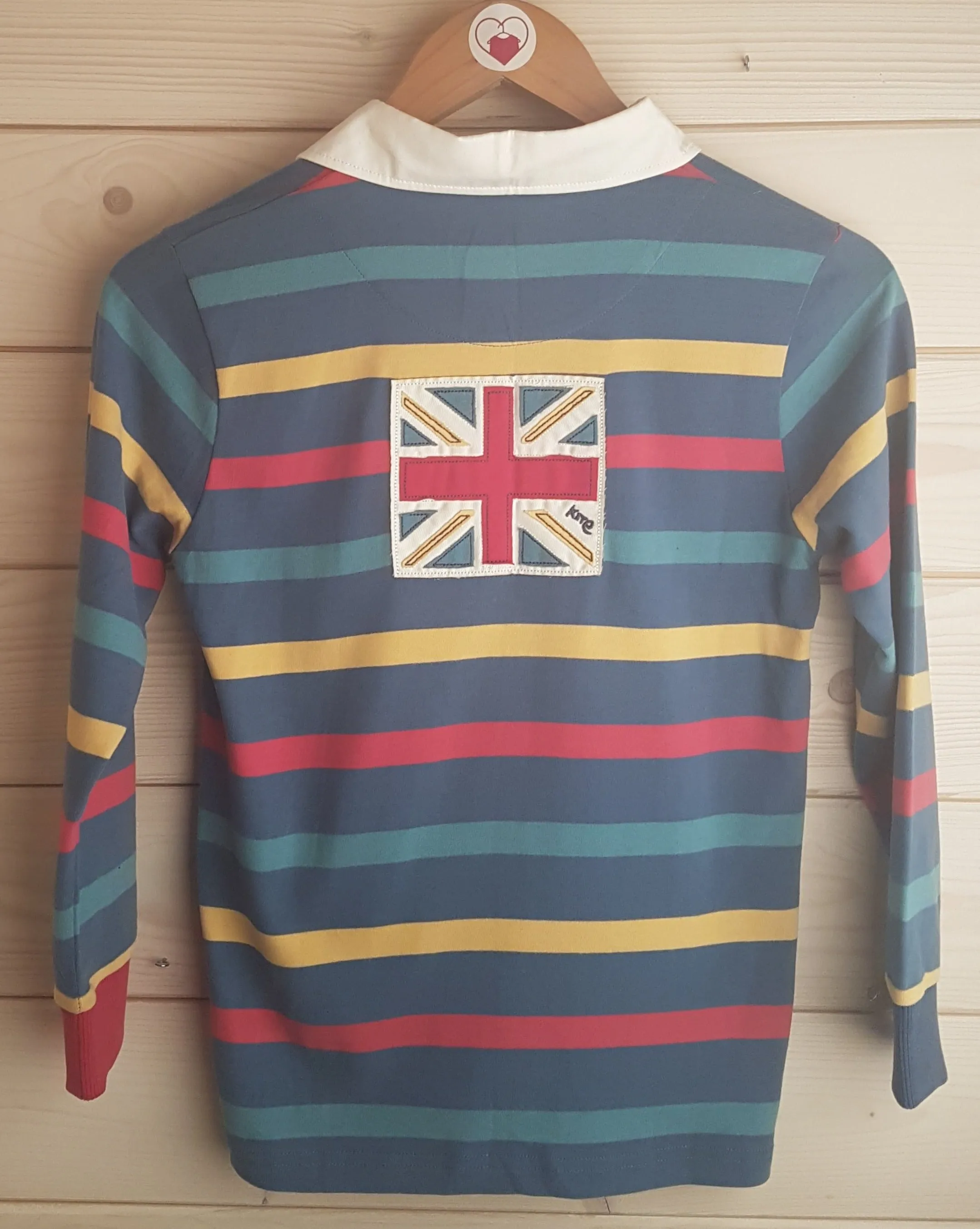 Striped Long-Sleeved Polo Shirt (9 Years) BNWT