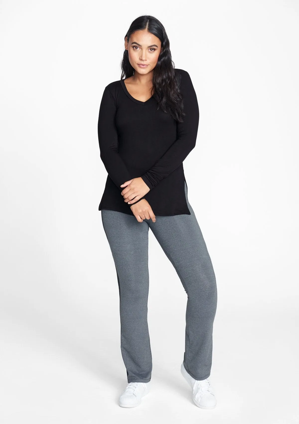 Tall Long Sleeve Split Hem Tee