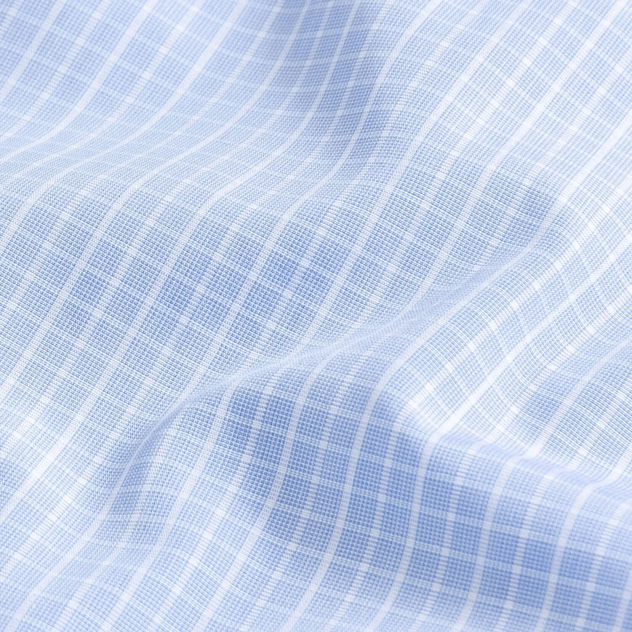 The Light Blue Thomas Mason Lloyd Check Custom Shirt