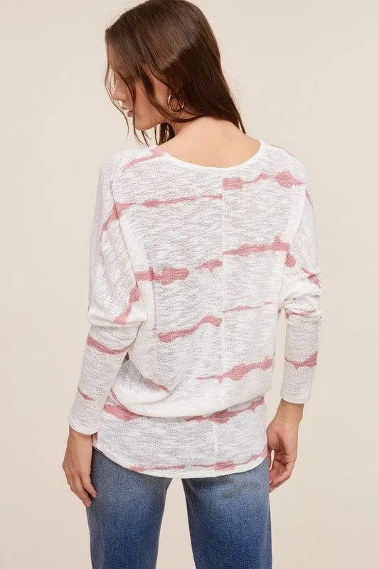 Tie Dye Dolman Sleeve Top