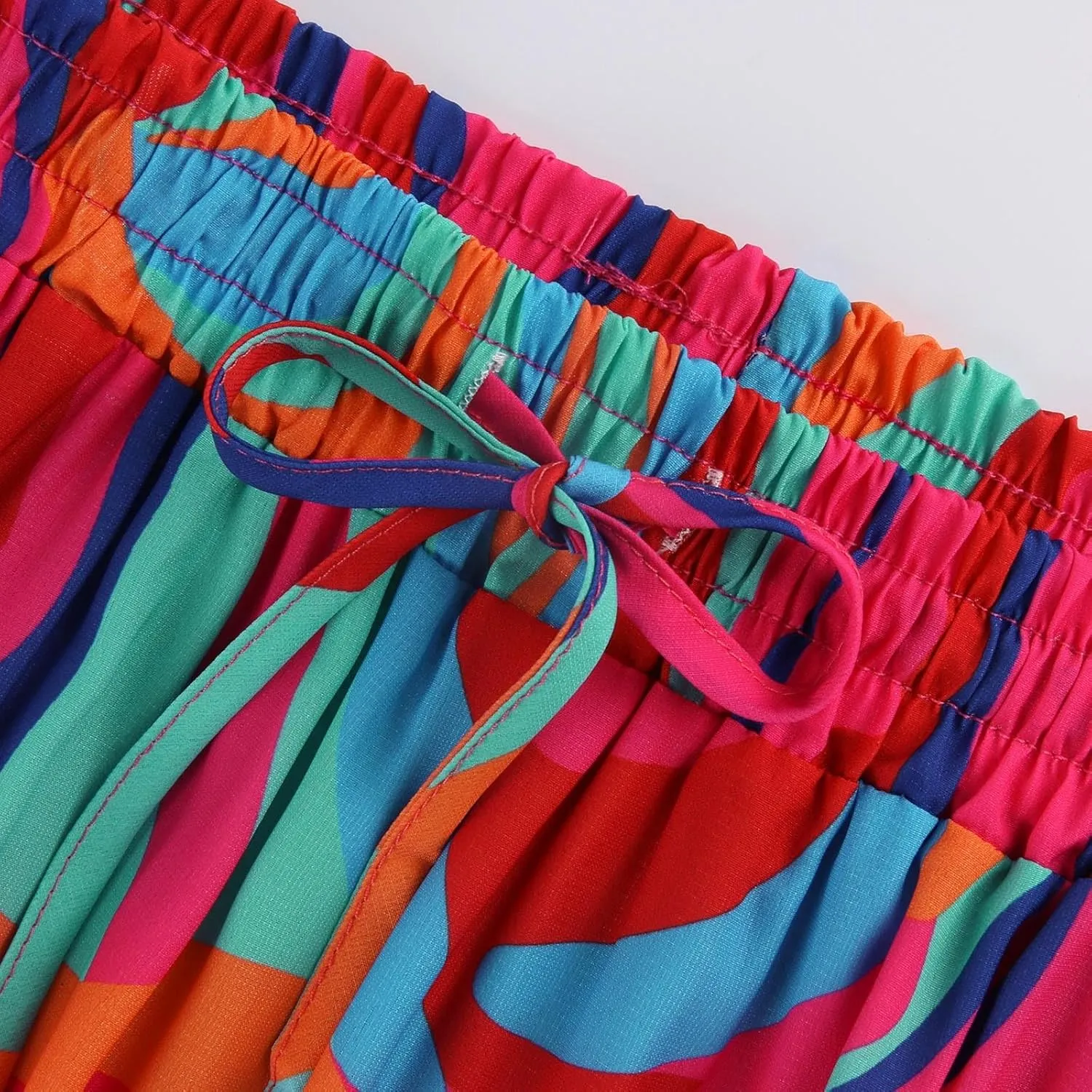 Womens Long Skirt 2025 Summer Casual Trendy Beach Western Skirts Music Festival Outfits Hippie Clothes