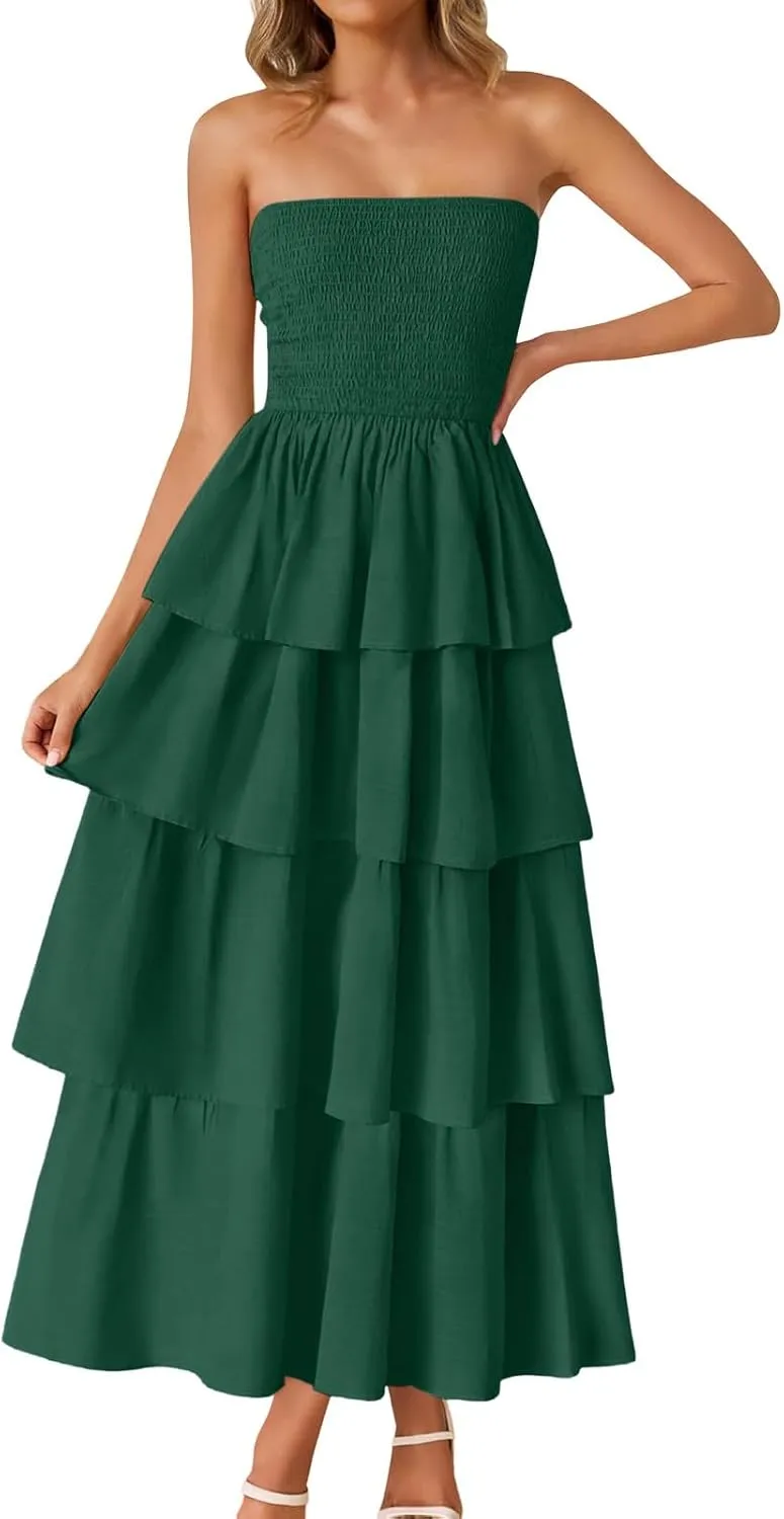 Women's Sexy Tank Top Maxi Long Dress Casual Sleeveless Summer Beach Dress