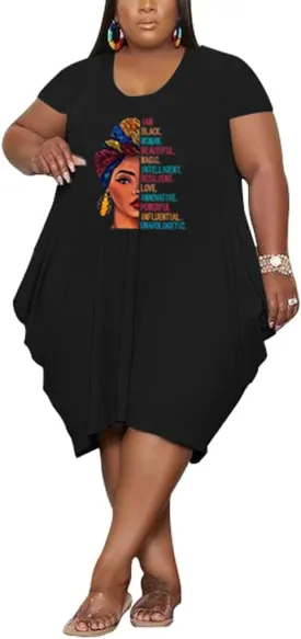 YeGine Oversize Tshirt Dress for Women Casual Plus Size Short Sleeves Midi Tunic Dresses with Pockets