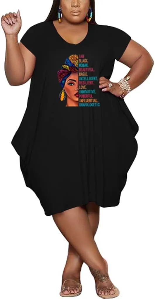 YeGine Oversize Tshirt Dress for Women Casual Plus Size Short Sleeves Midi Tunic Dresses with Pockets